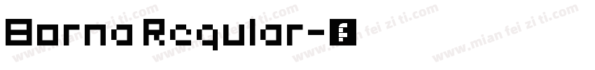 Borna Regular字体转换